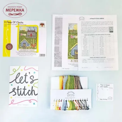 Фото Набір для вишивання хрестиком Bothy Threads A Peep Of Chicks XDD12