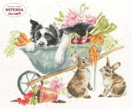 Фото Набір для вишивання хрестиком Bothy Threads Sleeping On The Job XHD134