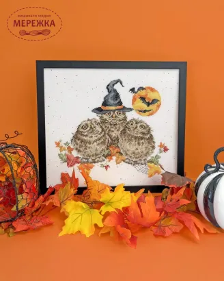 Фото Набір для вишивання хрестиком Bothy Threads Happy Owl-o-ween XHD145