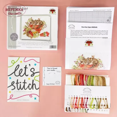 Фото Набір для вишивання хрестиком Bothy Threads Purrrfest Spot XHD149