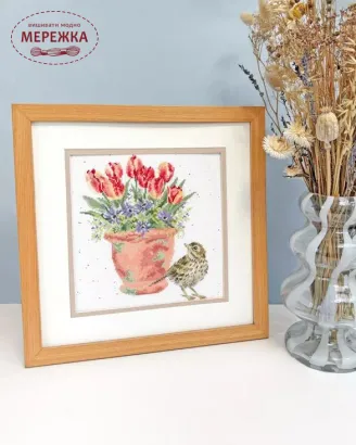 Фото Набір для вишивання хрестиком Bothy Threads The Meadow Pipit (Evenweave) XHD156