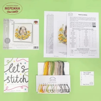 Фото Набір для вишивання хрестиком Bothy Threads Dandy Day (Evenweave) XHD165