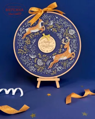 Фото Набір для вишивання хрестиком Bothy Threads Woodland Wreath XJS1