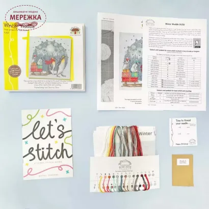 Фото Набір для вишивання хрестиком Bothy Threads Winter Waddle XJS3