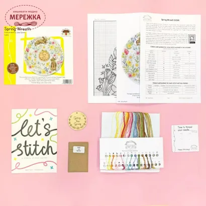 Фото Набір для вишивання хрестиком Bothy Threads Spring Wreath XJS4
