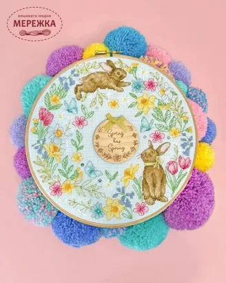 Фото Набір для вишивання хрестиком Bothy Threads Spring Wreath XJS4