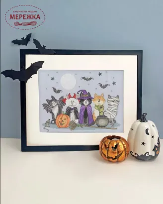 Фото Набір для вишивання хрестиком Bothy Threads Fiendish Felines XKTB19