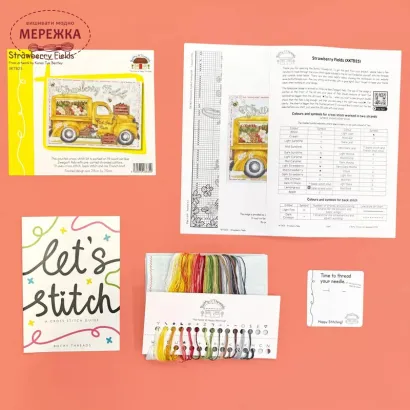 Фото Набір для вишивання хрестиком Bothy Threads Strawberry Fields XKTB25