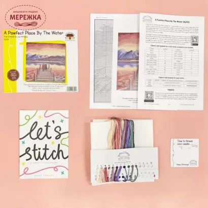 Фото Набір для вишивання хрестиком Bothy Threads A Pawfect Place By The Water XLP21