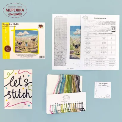Фото Набір для вишивання хрестиком Bothy Threads Spag and Hetti XLP22