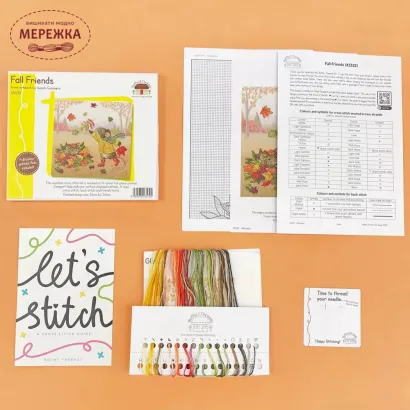 Фото Набір для вишивання хрестиком Bothy Threads Fall Friends XSS32