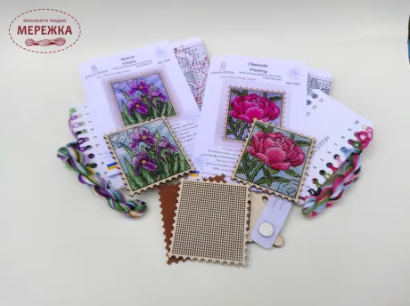 Фото Набір для вишивання хрестиком ZAYKA STITCH Півонія 025