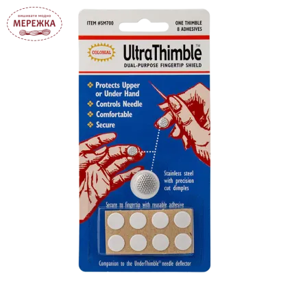 Фото Colonial Наперстки самоклеючі багаторазові 8шт+насадка "Ultra Thimble" SM700